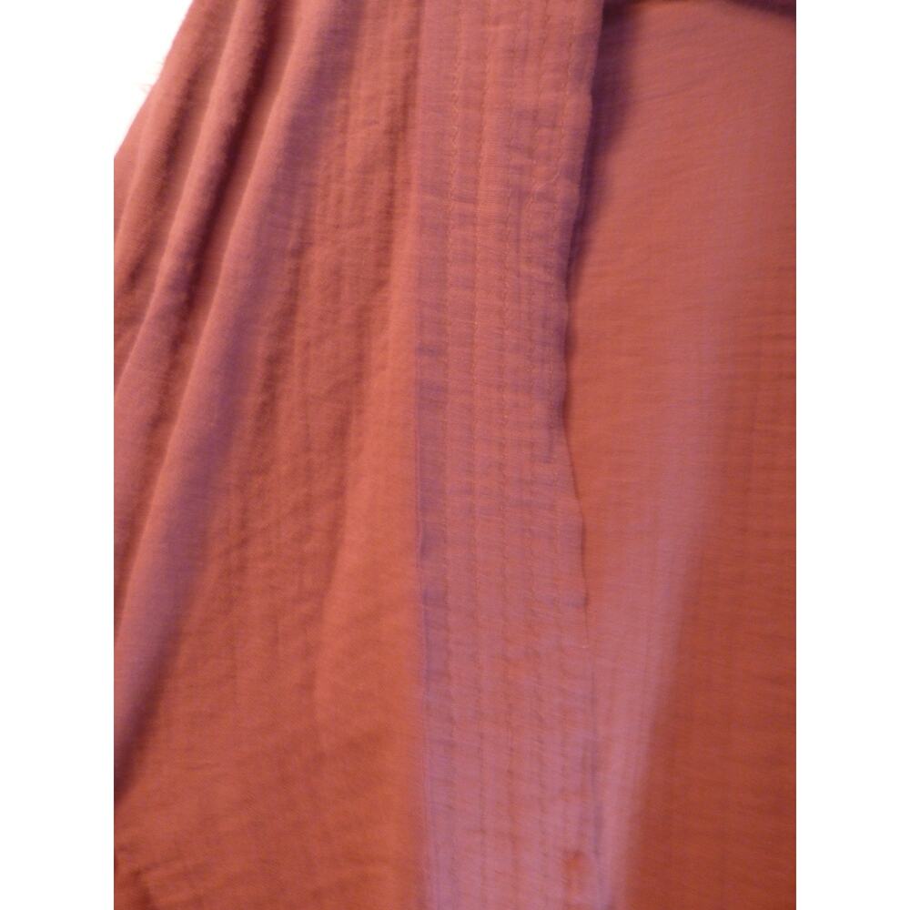 Johnny Was Calme Double Cotton Gauze Kimono Rust Red Robe XS S NEW - Picture 8 of 11